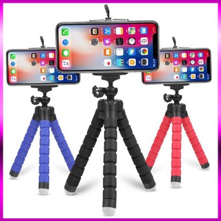 Giá Đỡ Điện Thoại ⚡ FREESHIP ⚡ Giá Đỡ Chụp Ảnh Điện Thoại 3 chân Bạch Tuộc Nhỏ Gọn Mang Theo Người Đa Công Dụng
