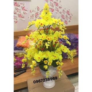 Set vật liệu làm chậu lan 25 cành sang chảnh!hoa Handmade trang trí nhà cửa