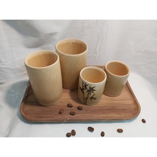 Cốc tre uống nước không quai 3 size