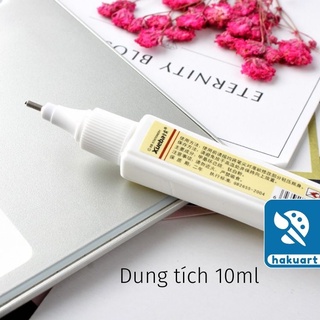 Bút xóa học sinh sơn trắng 10ml - Họa Cụ Hakuart