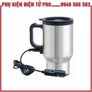 Bình Đun Nước Bằng Inox Sử Dụng Tẩu Sạc Trên Ô Tô