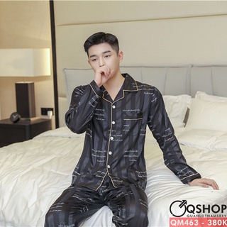 Bộ đồ pijama nam quần dài, tay dài QM463