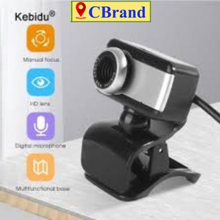 Webcam⚡️Webcam Camera Cho Pc Chân Kẹp Tiện Lợi Giá Rẻ - Full Hd⚡️C.Brand