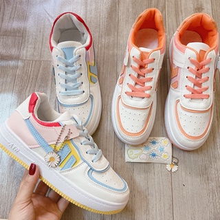 Giày thể thao nữ/sneaker Cao cấp nhiều màu sắc PUNSHOES  đế bánh mì 3cm da mềm thoáng hơi (FREESHIP-ẢNH TỰ CHỤP)