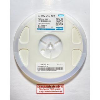 100 Con Điện Trở Dán 7.5R Kiểu 1206 SMD