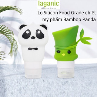 Lọ chiết mỹ phẩm dầu gội sữa tắm Silicon Bamboo 60ml &amp; Panda 90ml
