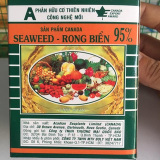 Phân Bón Lá SEAWEED Rong Biển 95% - Phân Bón Lá Hữu Cơ Rong Biển, Phân Hữu Cơ Rong Biển (gói 10 gam)