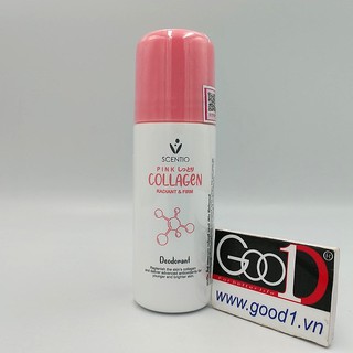 Lăn khử mùi và khô thoáng vùng da dưới cánh tay Scentio Pink Collagen 50ml