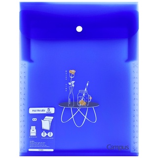 File Tài Liệu Đứng Campus 5 Ngăn DF-5Y-G2 - Màu Xanh