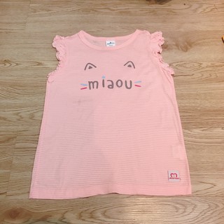 Áo ba lỗ xuất Hàn bé gái cotton xước in hình mèo. HA0976