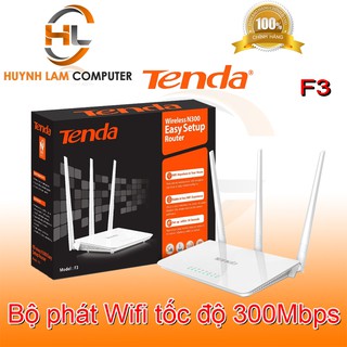 Bộ phát WiFi Tenda F3 3 râu 300Mbps Microsun phân phối