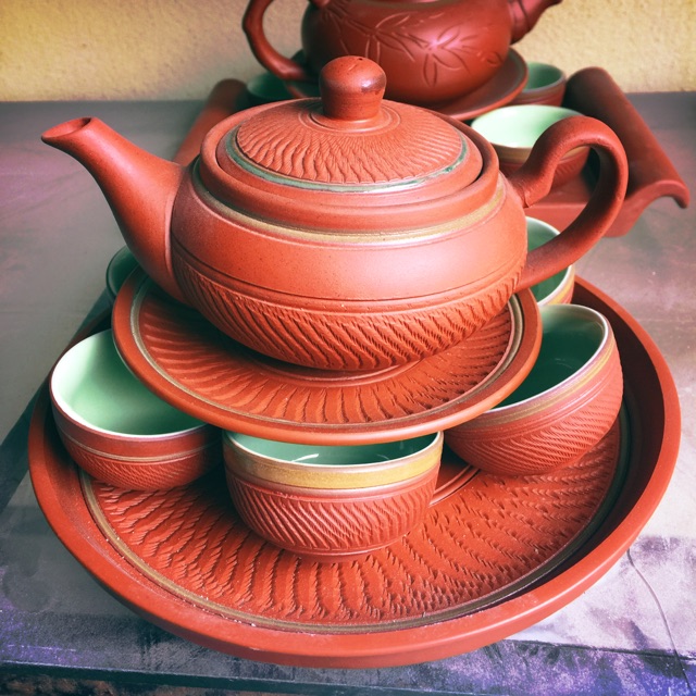 Bộ ấm chén Bát Tràng