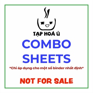 COMBO SHEET QUÀ TẶNG KÈM BINDER BÌA THÁNG 12