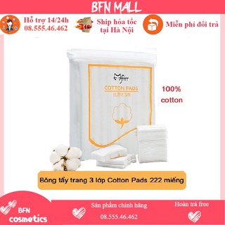 Bông tẩy trang 3 lớp Cotton Pads 222 miếng nội địa Trung