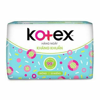 BVS Kotex hàng ngày kháng khuẩn gói 20 miếng