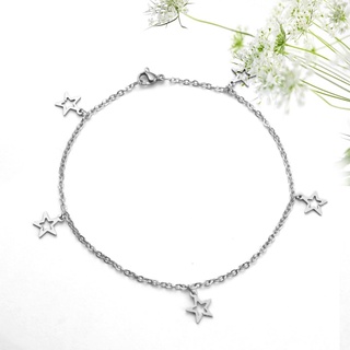 Vòng chân inox, lắc chân thép không gỉ LC77