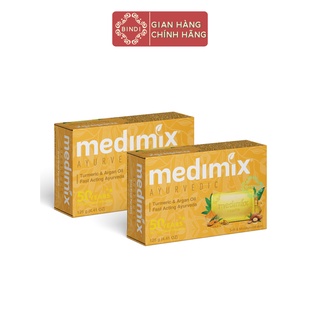 Set 2 Xà Phòng Medimix Nghệ &amp; Dầu Argan 125g/bánh