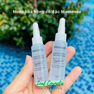 Nước cân bằng kết cấu cô đặc cấp nước Mamonde Floral Hydro Ampoule Toner Mini