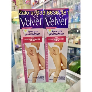 {chuẩn hàng 100%} kem tẩy lông velvet từ Nga chai 100ml
