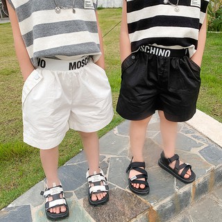 [QB164] Quần short vải đai chữ cho bé trai sz 100-140