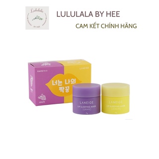 (ĐỦ BILL) Bộ đôi Mặt nạ ngủ dành cho môi Laneige Lip Sleeping Mask Grape &amp; Lemon