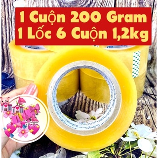 [Mã LIFEBOOK2 giảm 10% đơn 0Đ] BĂNG DÍNH 200Gram/1 CUỘN.LÕI GIẤY MỎNG 5mm.HÀNG DAI ĐỘ BÁM DÍNH TỐT