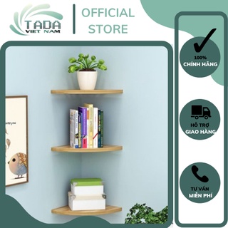 Kệ góc tường hình vòng cung, cánh quạt treo tường chất liệu gỗ MDF thương hiệu TADA (TD9901)