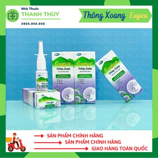 XỊT THÔNG XOANG EUGICA [Chai 15ml]- Giúp Giảm Xoang, Mũi Từ Cây Hoa Ngũ Sắc