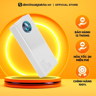 Pin dự phòng Baseus 65W dung lượng 30.000mAh hỗ trợ QC 3.0 FCP SCP cho điện thoại, Macbook, Laptop..