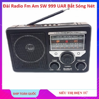 [Mã ELHACE giảm 4% đơn 300K] Đài Radio Fm SW 999 UAR Cao Cấp Bắt Sóng Nét Tiếng Hay Ấm 2020