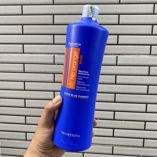 🇮🇹Fanola🇮🇹 Mặt nạ ủ khử sắc tố cam cho tóc nhuộm màu tone lạnh Fanola Anti-Orange mask (No-orange) 1000ml