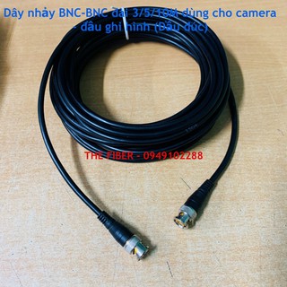 Dây nhảy BNC-BNC dài 3M/5M/10M dùng cho camera - đầu ghi hình (Đầu đúc)