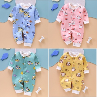 Bộ body dài tay lót lông ấm cho bé trai bé gái sơ sinh bodysuit liền thân thu đông cao cấp xuất Hàn _ BD29