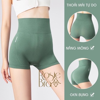Quần Tập Ngắn, Quần Short Thể Thao Thun Cạp Cao Co Giãn Làm Gọn Bụng T180