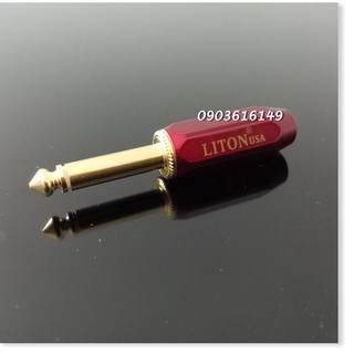 Đầu hàn Jack 6ly | 6.5mm Liton thẳng đỏ ( 1 cái )