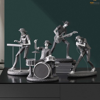 Mô hình trưng bày decor trang trí Tượng ban nhạc rock nghệ thuật