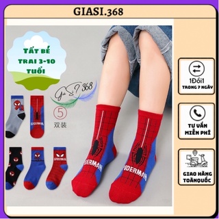 Tất nam , tất chân bé trai , vớ  siêu nhân cao cổ  size Từ 5-10 tuổi.COMBO .