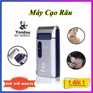 [FREESHIP] Máy Cạo Râu Sạc Điện YANDOU SC-W301U Nhỏ Gọn.