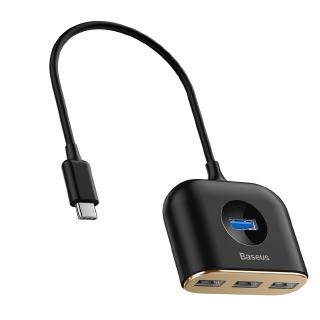 BỘ CHUYỂN TYPE C RA 4 CỔNG USB 1 X 3.0 VÀ 3 USB 2.0 BASEUS CAHUBBY01 CHẤT LƯỢNG CAO TỐC ĐỘ NHANH