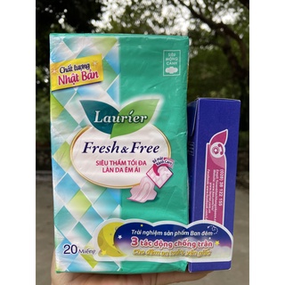 BĂNG VỆ SINH LAURIER FRESH AND FREE 20 MIẾNG