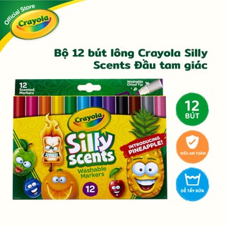 Bộ 12 bút lông Crayola Silly Scents Đầu tam giác - 588199