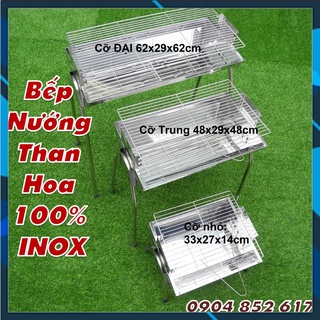 BẾP NƯỚNG THAN HOA thay đổi chiều cao, INOX toàn phần 100%, Phí ship hỗ trợ siêu rẻ