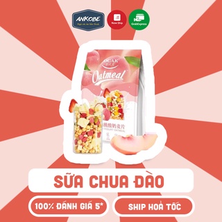 Ngũ cốc sữa chua đào Ocak 400 gram hỗ trợ giảm cân ăn kiêng và ăn sáng Ankobe Calbee