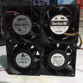 Quạt tháo tủ sever 12v 8cm dòng trên 3A cực mạnh