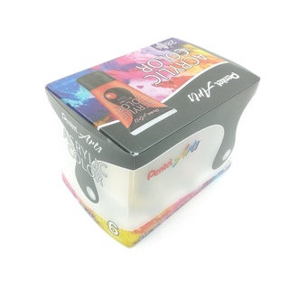 Bộ 6 Tuýp Màu Vẽ Acrylic Pentel WA2-6E-28ml