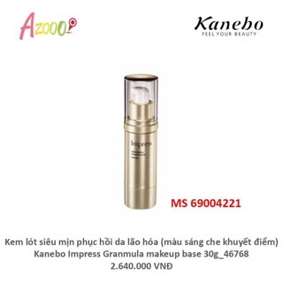 Kem lót siêu mịn phục hồi da lão hóa (màu sáng che khuyết điểm) Kanebo Impress Granmula makeup base 30g