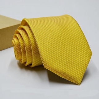 Cà vạt mầu vàng công sở - cà vạt đồng phục bản 7cm cao cấp