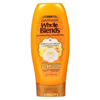 Dầu xả giúp bóng tóc Garnier Hair Care Whole Blends Illuminating Shampoo Moroccan Argan &amp; Camellia Oils 370ml/650ml (Mỹ)