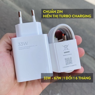Bộ sạc nhanh xiaomi redmi 22.5w, 33w, 67w, Củ, cáp sạc nhanh chân typec, micro 3A, 6A cho các dòng xiaomi