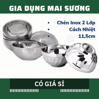 [Giá Sỉ] Chén Inox Xoắn - Trơn 2 Lớp Cách Nhiệt Loại Xịn